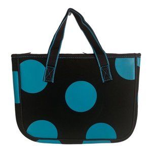 Hadaki Neoprene Sleeve Pouch Case Handle Carry Bag Tablet Polka dot Brown NEW